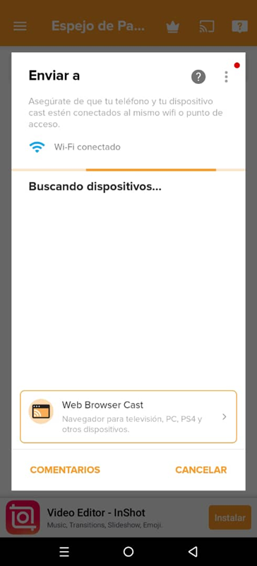 Transmitir celular en TV