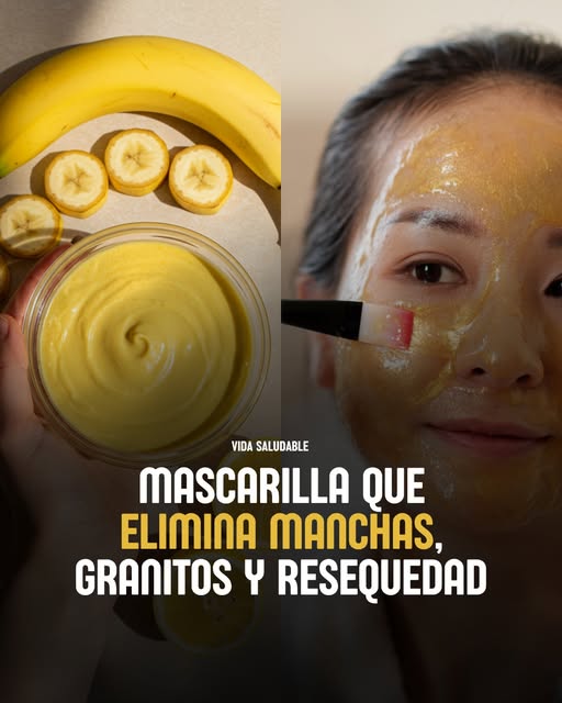 Mascarilla Facial Natural de Plátano