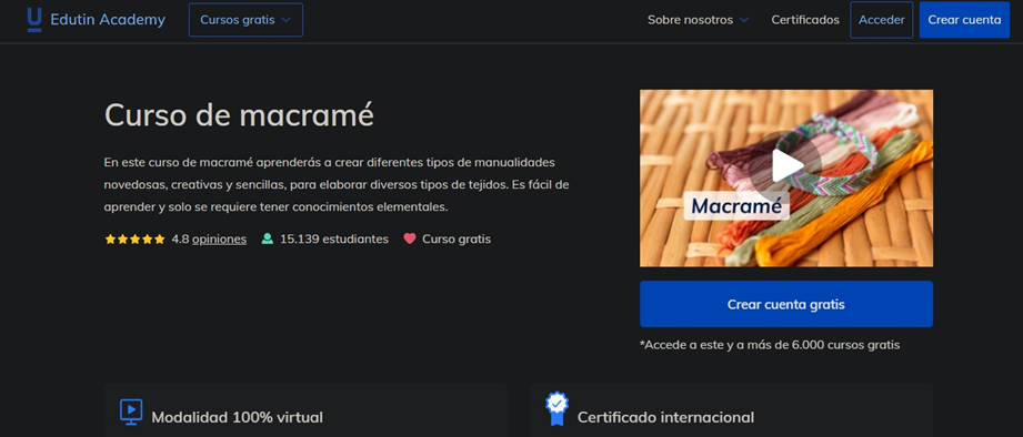 Curso de Macramé para principiantes gratis 2 Curso de macramé para principiantes