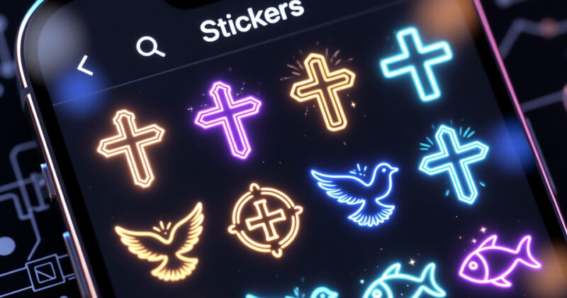 Stickers Amen: Personaliza tus chats con fe y creatividad geek