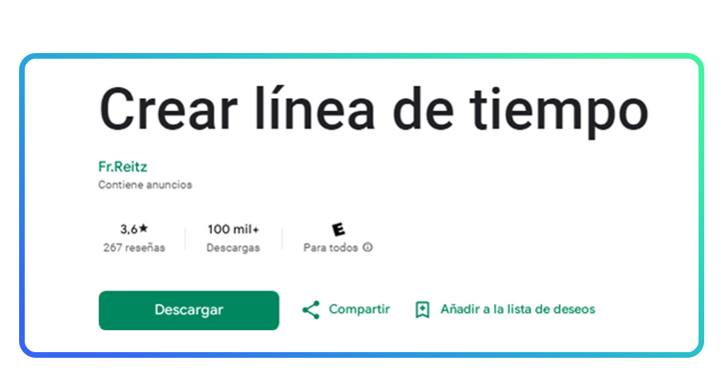 Crear líneas de tiempo