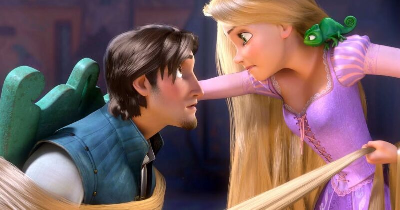 First Look: Tangled Live-Action Poster Imagines Milo Manheim and Teagan Croft in Disney’s Daring New Vision