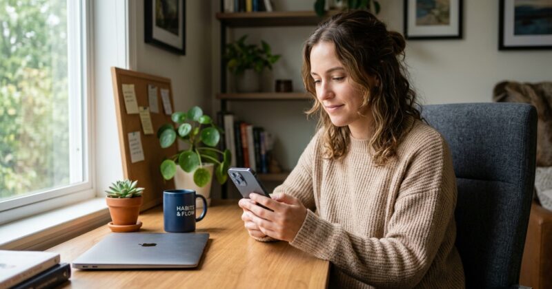 Cómo crear hábitos saludables en tu celular con recordatorios inteligentes de HabitNow