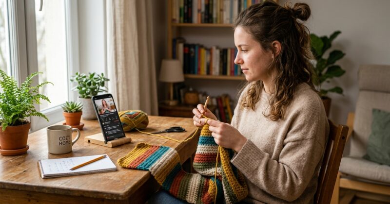 Curso gratis de crochet: aprende, crea y vende desde tu casa con tu móvil