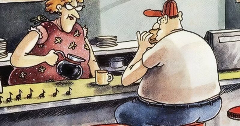 Las Tiras Cómicas Más Divertidas de The Far Side que Harán Rugir tu Hambre