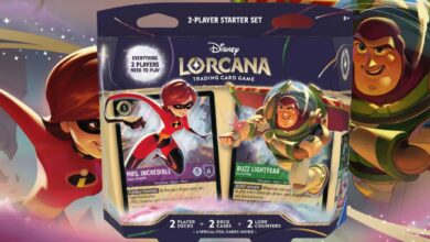 Disney Lorcana: Wilds Unknown 2-Player Starter Set, un comienzo perfecto para nuevos jugadores con personajes Pixar