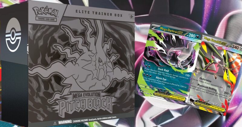 Pokémon TCG: Pitch Black, la nueva expansión que revoluciona el juego con Mega Darkrai y Zarude