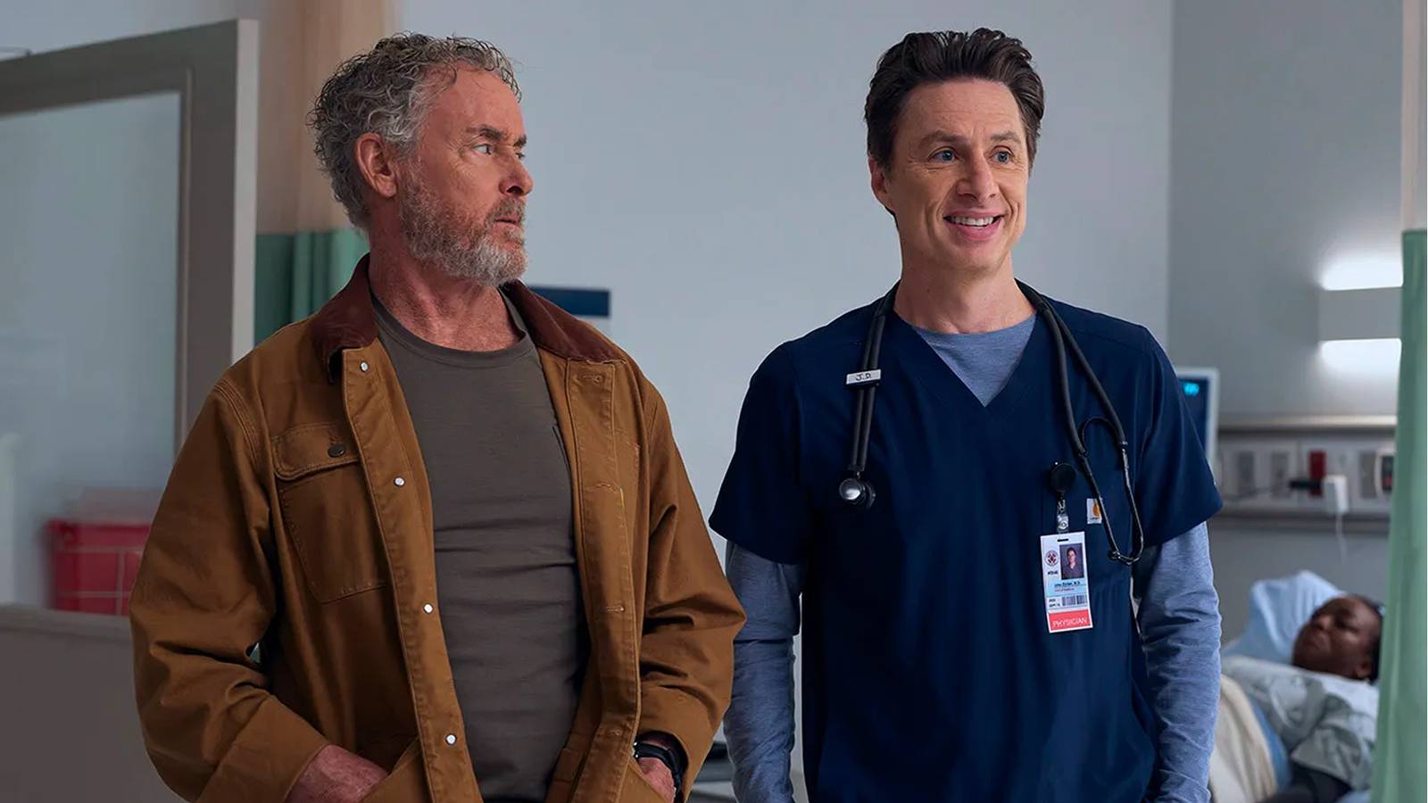 Dr. Cox y J.D. en Scrubs