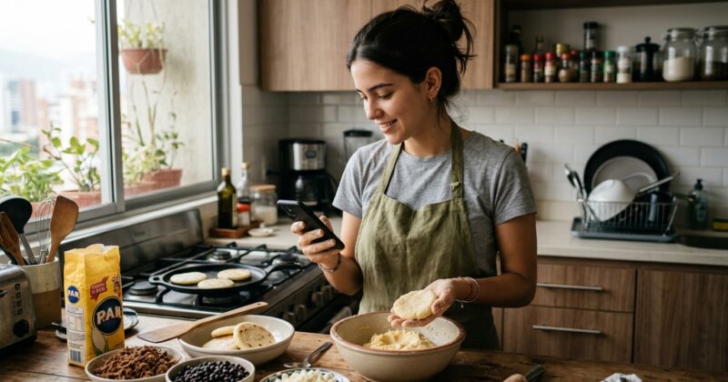 Descubre la app que revoluciona la forma en que aprendes a preparar arepas y cientos de recetas geek