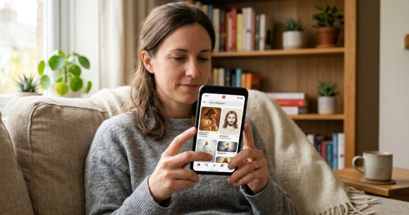 Cómo descargar fondos de pantalla de Jesús originales y creativos usando Pinterest