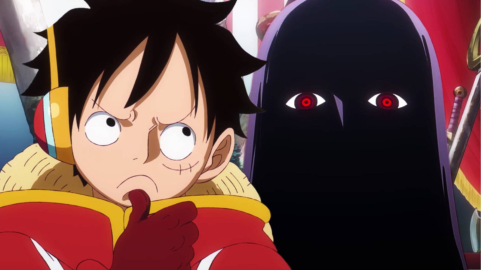 Luffy y Imu en One Piece