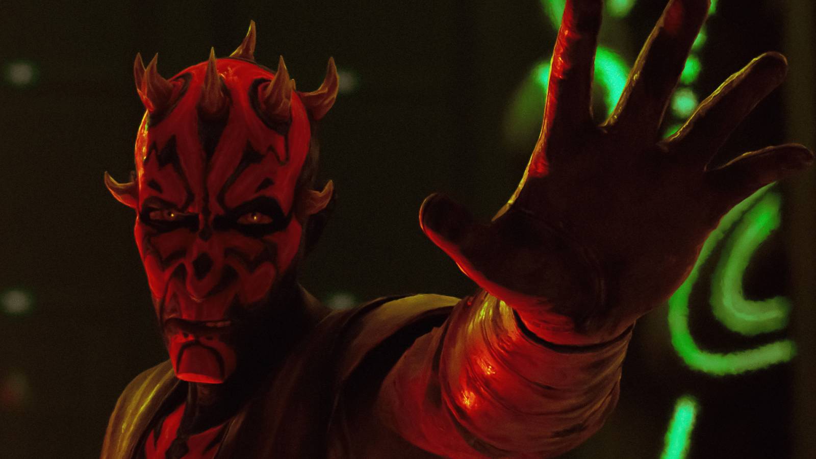 Darth Maul usando la Fuerza en Maul: Shadow Lord