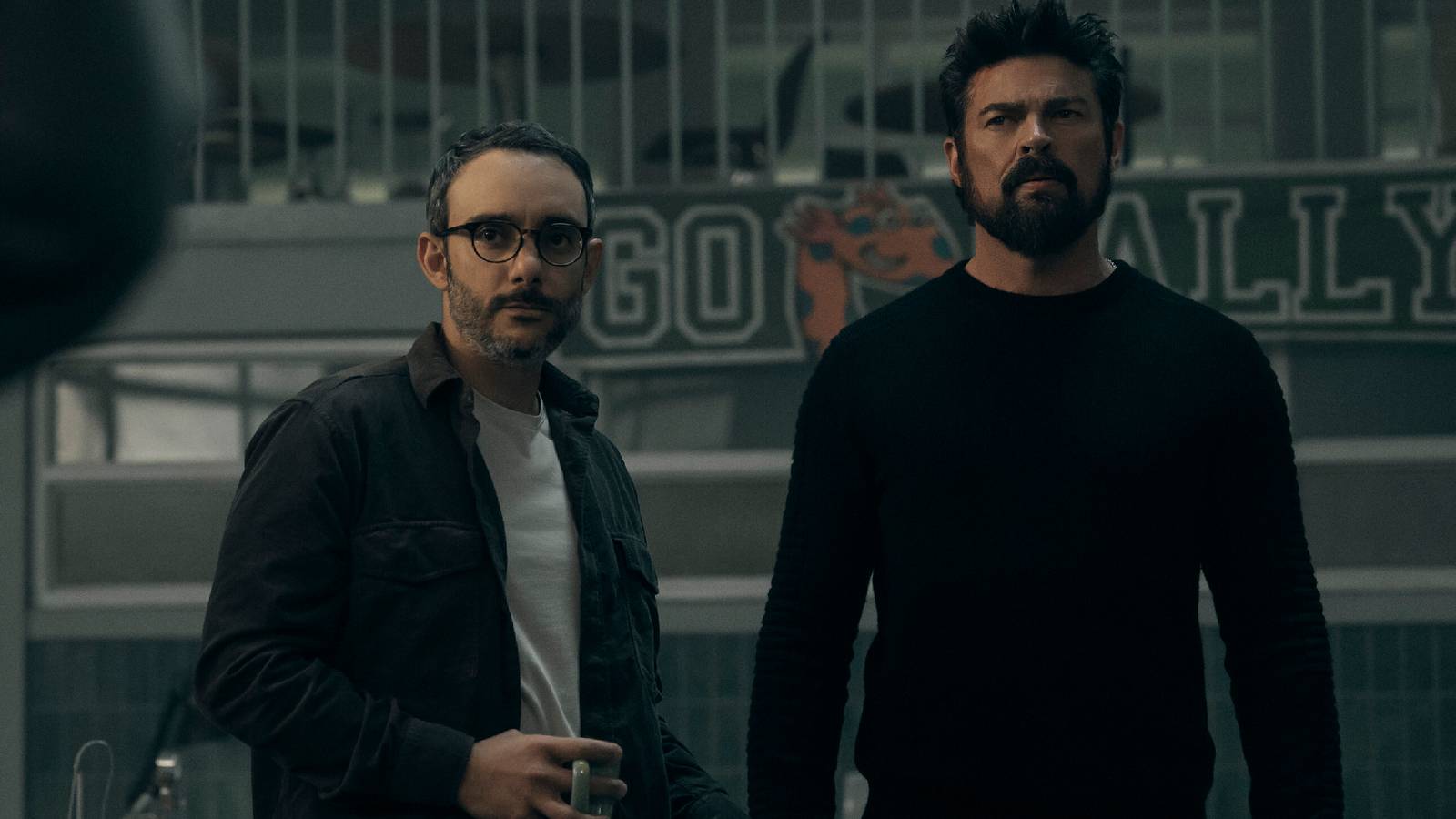 Sameer y Butcher en el laboratorio en The Boys