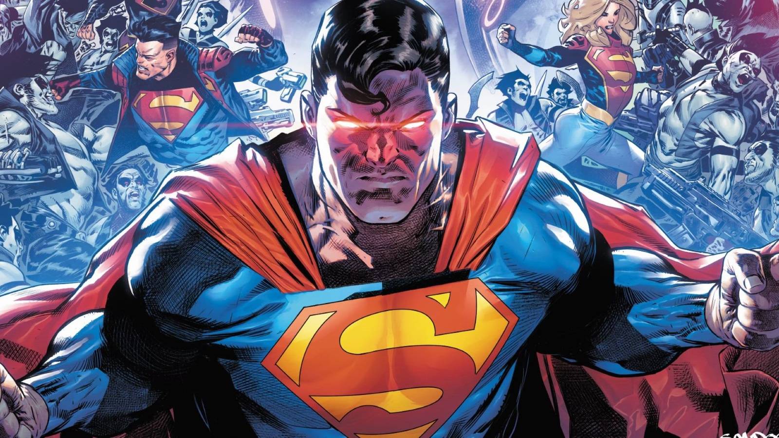 Superman y la Super-Familia enfrentando a la raza Lobo