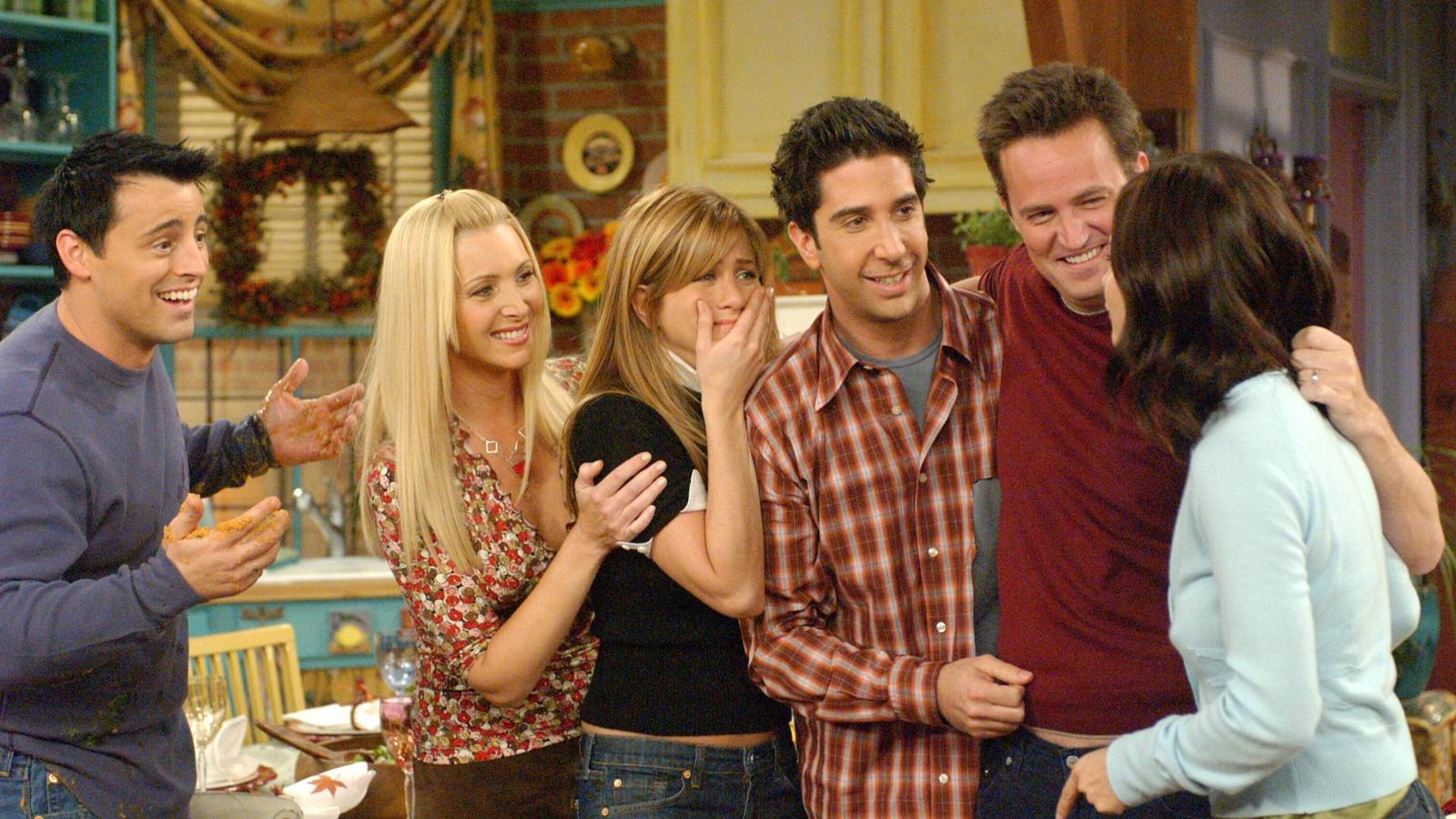 El elenco principal de Friends en su temporada final