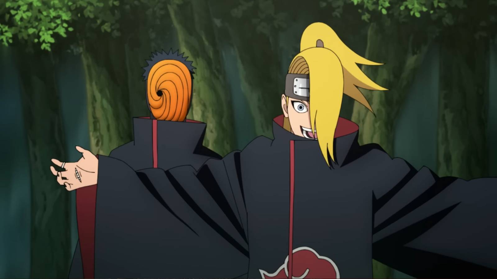 Tobi y Deidara en Naruto