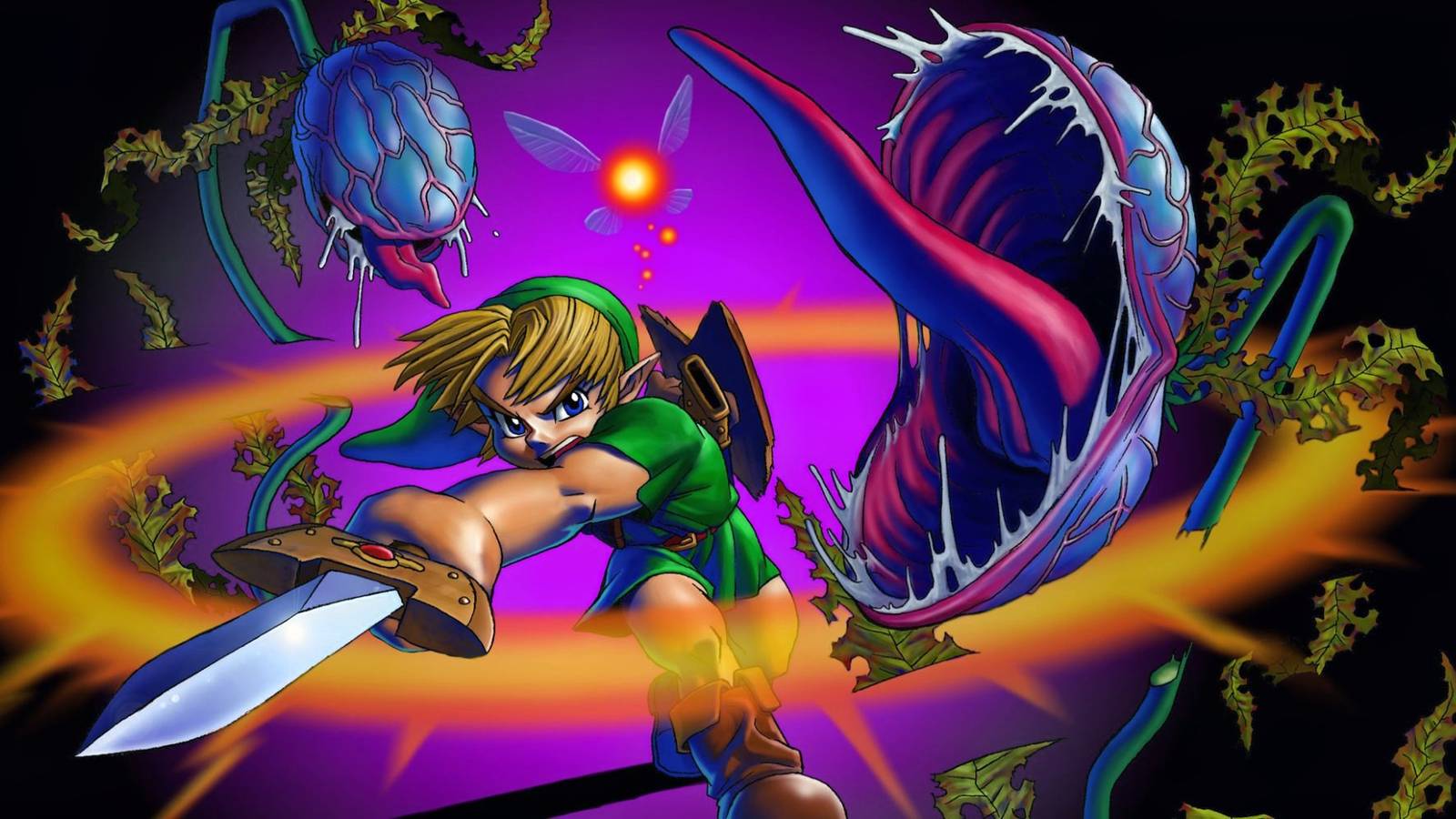 Zelda Ocarina of Time Key Art