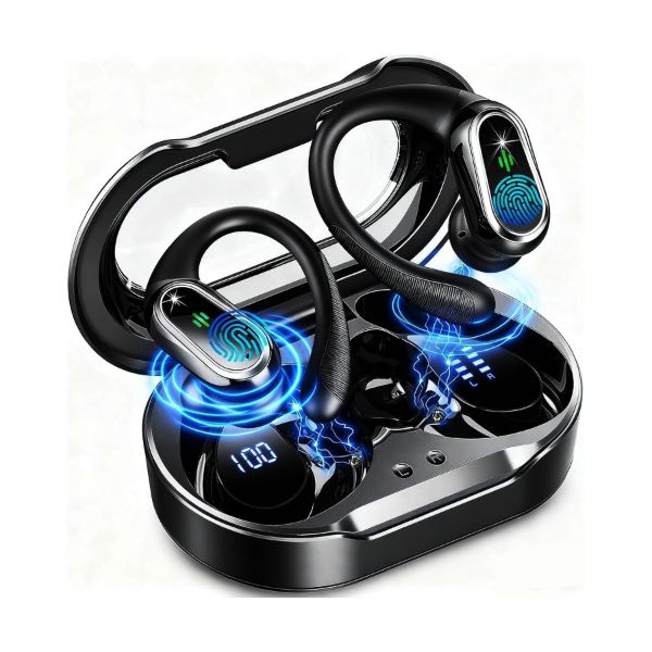 Auriculares deportivos con gancho de sujeción