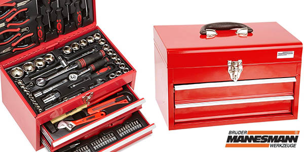 Caja de herramientas Mannesmann M29066 con 155 piezas por 79,36 € y envío gratis