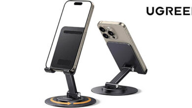 Soporte ajustable y giratorio UGREEN para móvil y tablet con un 30% de descuento por 12,59 €