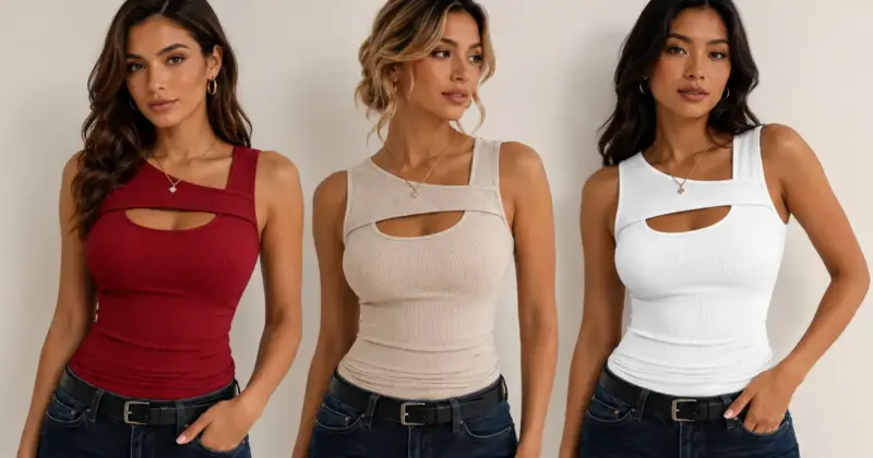 Top de tirantes Aottori para mujer, básico elástico por solo 9,06 € con un 52% de descuento