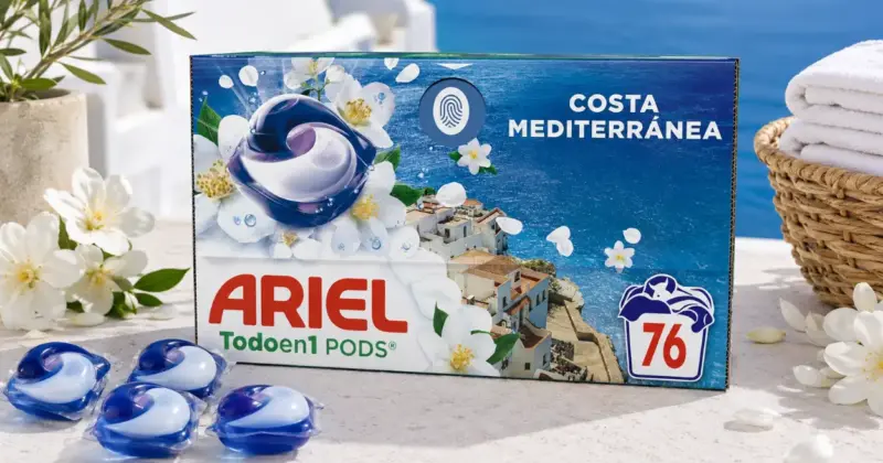 Ariel PODS Brisa Marina y Jazmín: limpieza impecable con aroma mediterráneo y gran descuento en Amazon