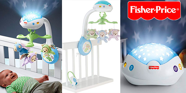 Móvil Fisher-Price Ositos Voladores con Proyector Musical: Relax y Diversión para Bebés a 27,99 € con 20% de Descuento