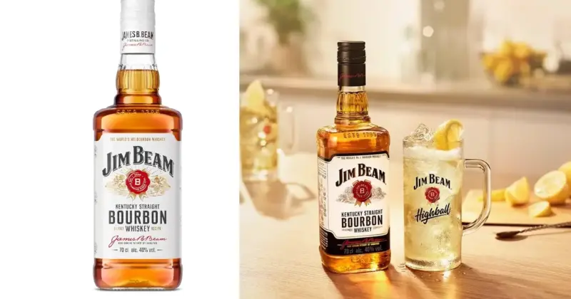 Whiskey Bourbon Jim Beam Kentucky Straight 70 cl con 37% de descuento, sabor suave y versátil