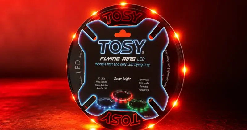 Aro volador Tosy con 12 LEDs monocolor: diversión segura y luminosa por solo 8,14 € con un 63% de descuento