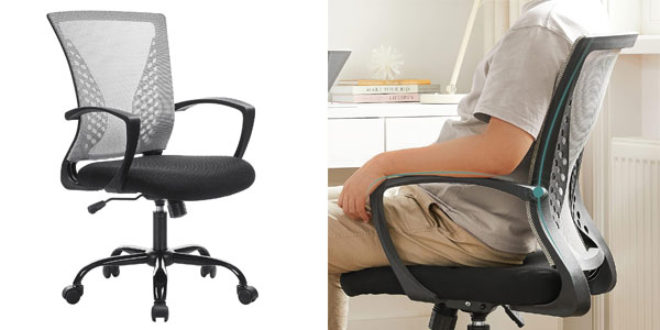 Silla giratoria Songmics ergonómica con asiento mullido por 62,49 € y envío incluido