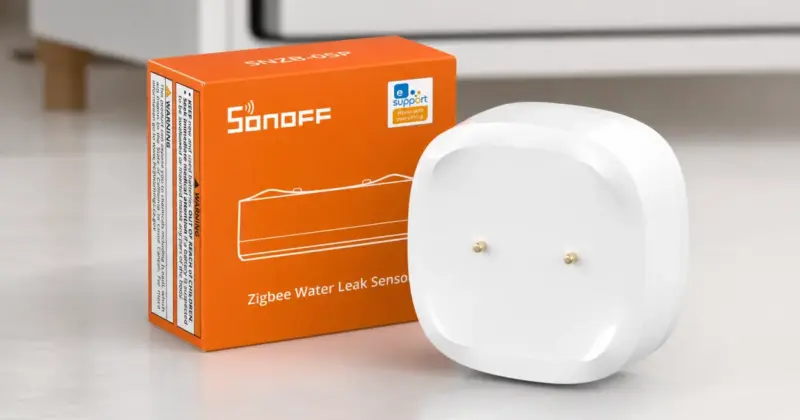 Detector de agua SONOFF SNZB-05P Zigbee con 46% de descuento, por solo 9,79 € para alertas rápidas ante fugas