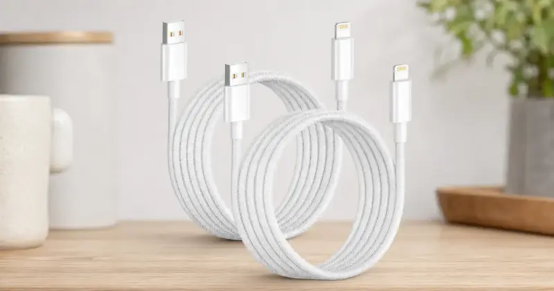 Pack 2 Cables Lightning USB de 3 metros para iPhone y iPad, ¡Ahorra con un 34% de descuento por solo 5,93€!