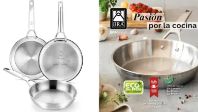 Set de 3 sartenes BRA Signature en acero inoxidable con 33% de descuento