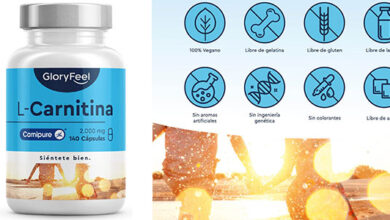 L-Carnitina GloryFeel 140 cápsulas: apoya la quema de grasas con un 38% de descuento en Amazon