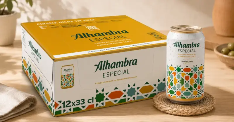 Pack Cerveza Alhambra Especial: 12 Latas de 33 cl con excelente sabor y descuento del 18% por 8,04 €