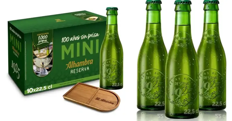Alhambra Reserva 1925 Mini: cerveza premium en práctico formato de 22,5 cl con un 29% de descuento en Amazon