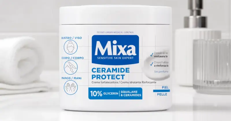 Crema corporal Mixa Ceramide Protect 400 ml: Hidratación profunda para piel muy seca con un 37% de descuento