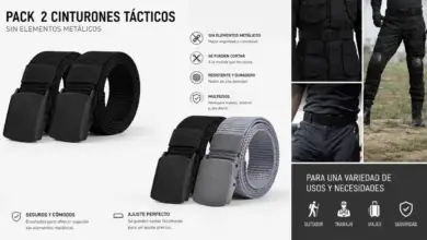 Pack de 2 cinturones tácticos de nylon Aomig para hombre: Practicidad y comodidad desde 5,99 € con 14% de descuento