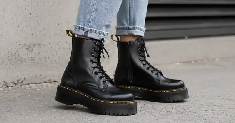 Botas Dr. Martens Jadon para mujer con plataforma: estilo icónico y 41% de descuento en Amazon