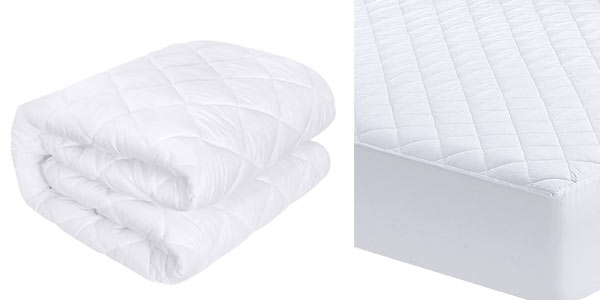 Protector de colchón acolchado Utopía Bedding 90x190 cm con una cómoda capa extra y solo 11,60 €