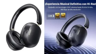 Auriculares Bluetooth Ugreen Hitune Max5C con cancelación adaptativa y gran batería a 25,75 €
