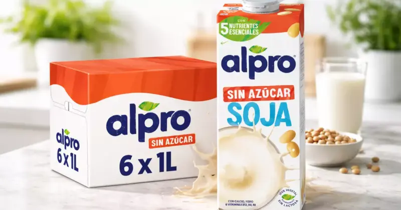 Pack x6 Bebida vegetal de soja Alpro sin azúcar, opción saludable con 30% de descuento