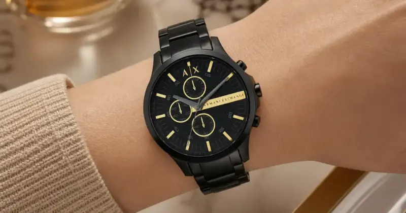 Reloj Armani Exchange AX2164: elegante cronógrafo negro con un 43% de descuento