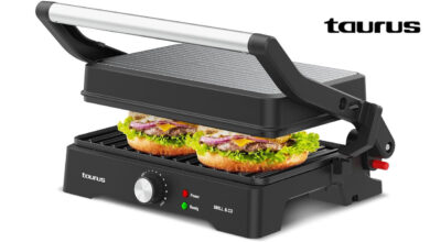 Sandwichera Taurus Grill&Co de 1500W con gran potencia y oferta atractiva en Amazon