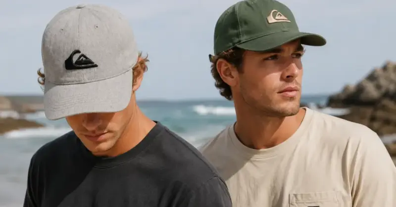 Gorra Quiksilver Decades para hombre: estilo clásico y resistente con un 36% de descuento