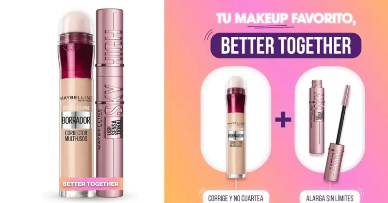 Kit de maquillaje Maybelline con corrector y máscara Lash Sensational Sky High por 13,26 € con un 19% de descuento