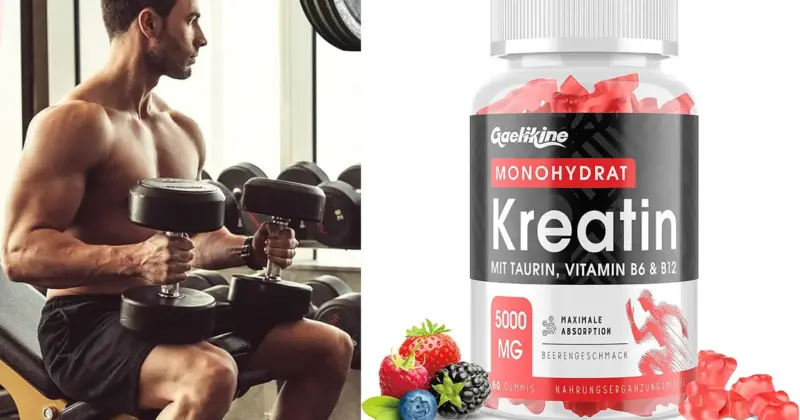 Gominolas de Creatina Monohidratada Gaelikine 5000 mg: Energía y Rendimiento con 33% de Descuento