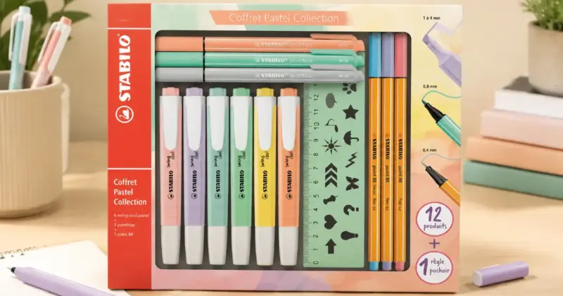 Estuche STABILO Pastel Collection con 13 piezas, variedad de colores y 40% de descuento en Amazon