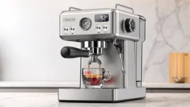 Cafetera espresso semiautomática HiBREW H10A con espumador y 20 bares, 40% de descuento por 149,83 €