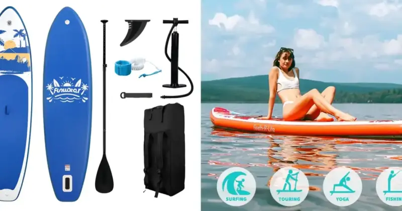 Tabla de surf hinchable FunWater con remo y accesorios al 76% de descuento por 84,82 €